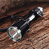 QS-03 Rechargeable 5-Mode 1xCree XM-L U2 Waterproof Diving Flashlights(1x18650, 1600LM)Black
