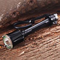 QS-04 Rechargeable 5-Mode 1xCree XM-L U2 Waterproof Diving Flashlights(2x18650, 1800LM)Black