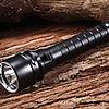 QS277 Rechargeable1-Mode 1xCree XM-L2 U2 Waterproof Diving Flashlights(2x18650, 1600LM, Black)