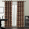Red Floral Contemporary Energy Saving Curtain Panel