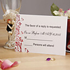 Red Floral Response Card - Set of 12