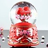 Red Heart Design Snow Globe