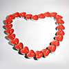 Red Heart Shaped Candle - Set of 12