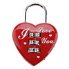 Red Heart Shaped Mini Resettable Combination Padlock