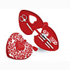 Red Hearts 6–piece Manicure/Pedicure Set Wedding Favor