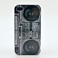 Retro Radio Style Pattern Hard Case for iPhone 4/4s
