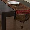 Retro Style Cotton Mixed Color Patterned Table Runner