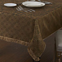 Retro Style Floral Patterned Table Cloth
