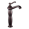 Retro Style Oil Rubbed Bronze Finish Centerset Single Handle Brass Bathroom Sink Faucet