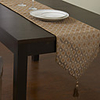 Retro Style Rhombus Patterned Table Runner
