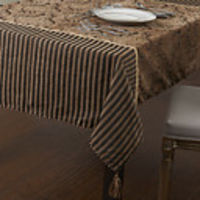 Retro Style Stripe Patterned Table Cloth
