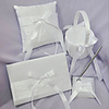 Ribbon Wedding Collection Set with Red Sash (4 Pieces)
