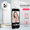 Ring Light Phone Case for iPhone 12 Pro iPhone 12 Fill Light Selfie Beauty Three-speed Dimming Ring Flash Protective Back Cover Lightinthebox