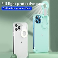 Ring Light Phone Case for iPhone 12 Pro Max 11 Pro Max X XR Xs Fill Light Selfie Beauty Ring Flash Cover Protective Back Cover Lightinthebox