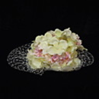 Romantic Net With Flower Women