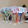 Romantic Round Shape Table Number Cards With Holders - Set Of 10(More Colors)