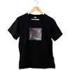 Rotation Type Music Sound Activated Luminous LED Equalizer T-Shirt Short Sleeve