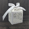 Round / Square / Cubic Pearl Paper Favor Holder with Ribbons / Printing Favor Boxes - 50 Lightinthebox