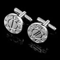 Round Cufflinks In Gift Box