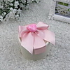 Round Favor Box With Ribbon Bow and Heart (Set of 30)
