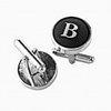 round Initial "B" Cufflinks