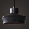 Rust Pendant with Plate Shade