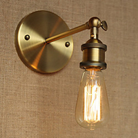 Rustic / Lodge Wall Lamps Sconces Metal Wall Light 220V / 110V 40W / E26 / E27 Lightinthebox