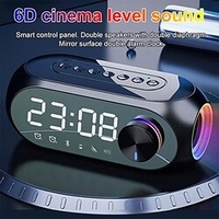S8 Bluetooth Wireless Speaker High-definition LED Screen Device Multi-Function Stereo Graves Alarm Clock FM Radio TF Card Auxiliary Music Playing Lightinthebox
