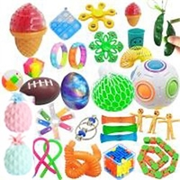 Scientoy Fidget Toy Set 35 Pcs Sensory Toy for ADD OCD Autistic Children Adults Anxiety Autism to Stress Relief and Anti Anxiety with Motion Timer Perfect for Classroom Reward with Gift Lightinthebox