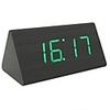 Shibaojia Wooden LED Clock Sound Control Fasionable Design