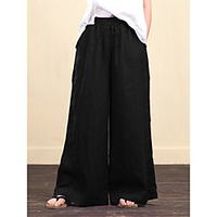shift simple casual wide leg pants Lightinthebox