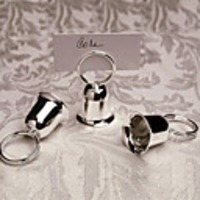 Silver-plated Bell Place Card Holder (Set of 4)