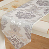 Silver Thread Floral Pattern Table Runner