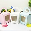 Simple Cupcake box With Handle - Set of 12 (More Colors)
