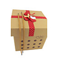 Simple Design Gift Box With Ribbon Bow