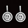 Simple Platinum Plated With Zircon Round Shaped Women