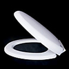 Simplicity Round White Soild Toilet Seat