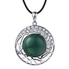 Simply Alloy With Green Natural Agate Women