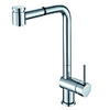 Single Handle Pull Out Chrome Finish Solid Brass Kitchen Faucet