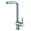 Single Handle Pull Out Solid Brass Chrome Finish Kitchen Faucet