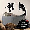 Skateboarder Chalkboard Wall Sticker