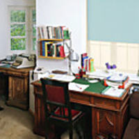 Sky Blue Solid Roller Shade