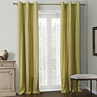 Solid Champagne Coating Thermal Curtain Panel