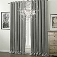 Solid Classic Polyester Cotton Blend Energy Saving Curtain Panel