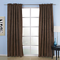Solid Polyester Casual Blackout Thermal Curtain Panel
