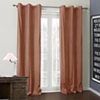 Solid Reddish Brown Coating Thermal Curtain Panel