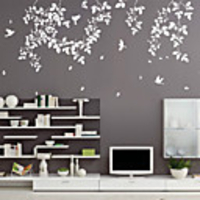 Spring Leaves and Birds SWall Stickers