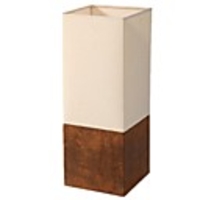 Square Table Lamp 1Light Modern with Fabric Shade