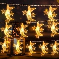 Star Moon String Lights 10M 80LEDs 13Key Remote Fairy Lights Holiday Lights Creative Party Holiday Optional Remote Controller Battery Box or Remote Controller USB 1set Lightinthebox
