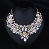 Statement Necklace Crystal Rhinestone Alloy Women